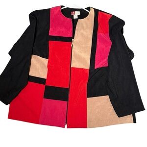 Vintage JM Collection Faux Suede Jacket 22W